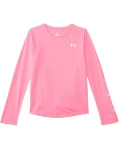 Under Armour Kids Script Logo Upf Long Sleeve Shirt (Big Kid) | Shirts & Tops