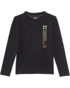 Under Armour Kids Ua Vertical Logo Long Sleeve Tee (Big Kids) | Shirts & Tops