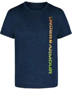 Under Armour Kids Vertical Wordmark Short Sleeve Shirt (Little Kid/Big Kid) | Shirts & Tops