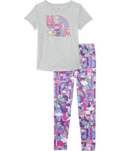 Under Armour Kids Printed Short Sleeve Legging Set (Little Kids) | Kids' Sets