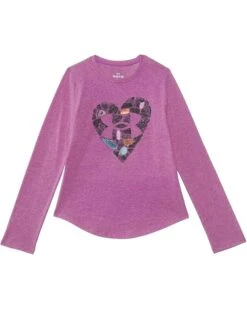 Under Armour Kids Ua Natures Heart Long Sleeve Tee (Big Kids) | Shirts & Tops