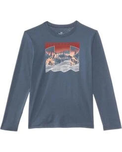Under Armour Kids Ua Gradient Logo Long Sleeve Tee (Big Kids) | Shirts & Tops