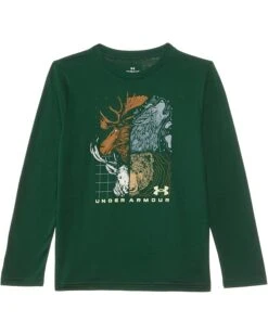 Under Armour Kids Ua Animality Long Sleeve Tee (Big Kids) | Shirts & Tops