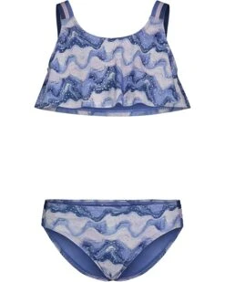 Under Armour Kids Mixing Waves Flutter Bikini (Little Kids) | Swimwear
