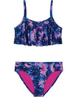 Under Armour Kids Multi Dye Flutter Bikini (Big Kid) | Swimwear