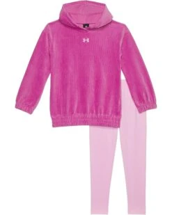 Under Armour Kids Rib Velour Tunic Set (Little Kids) | Kids' Sets