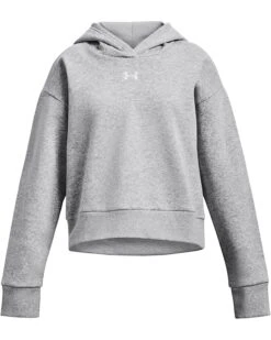 Under Armour Kids Rival Fleece Cropped Hoodie (Big Kids) | Hoodies & Sweatshirts