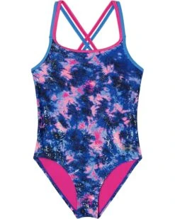 Under Armour Kids Multi Dye One-Piece Swimsuit (Little Kid) | Swimwear